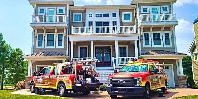 Exterior House Washing in Rehoboth Beach, DE